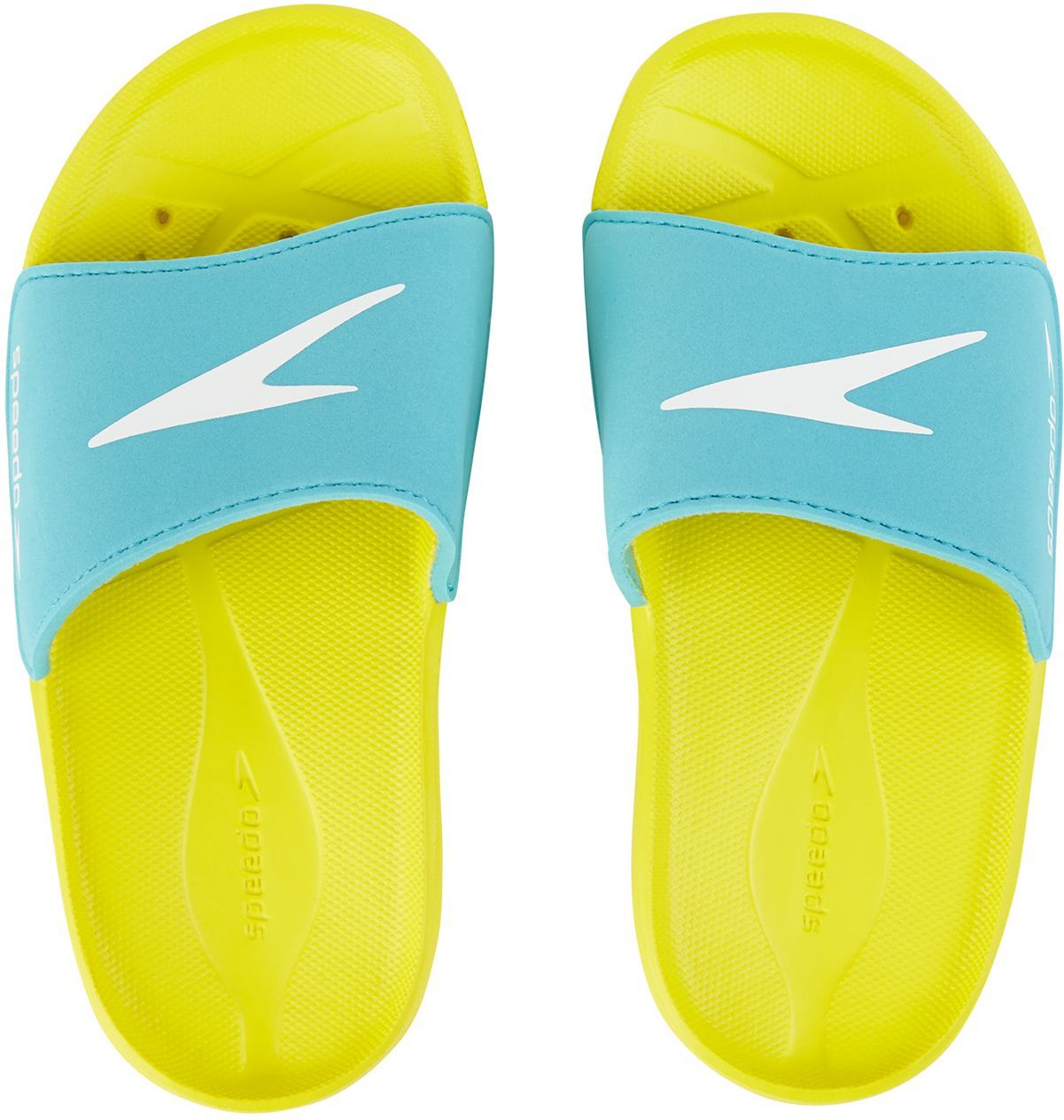 Speedo Atami Core Slides - empire yellow/bali blue 32 - obrázek 2
