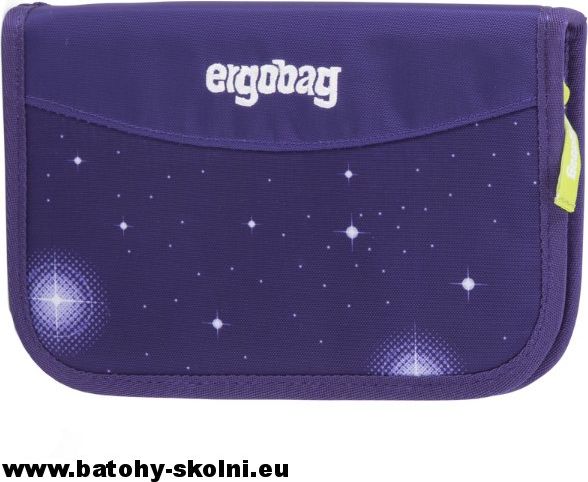Jednopatrový vybavený školní penál Galaxy fialový Ergobag - obrázek 1