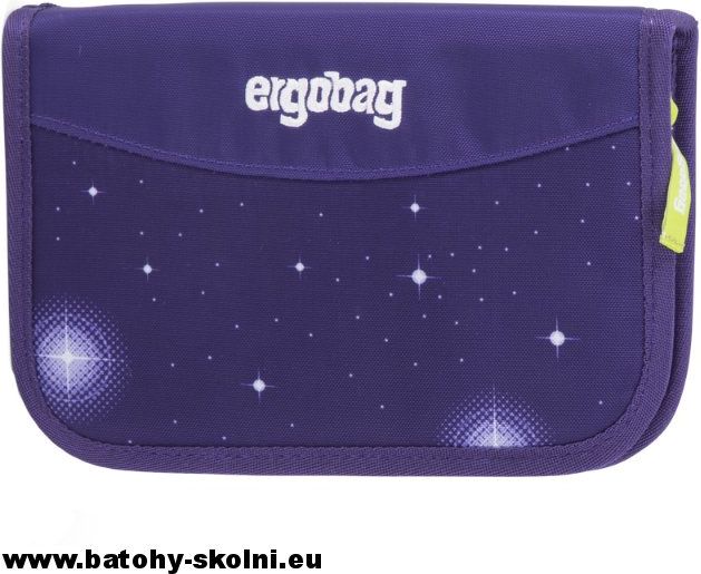 Jednopatrový vybavený školní penál Galaxy fialový Ergobag - obrázek 2