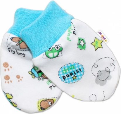 Kojenecké rukavičky Baby Nellys ® - Letadýlko - obrázek 1