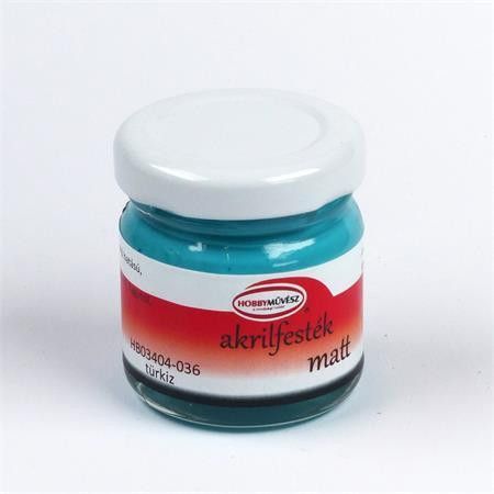 Akrylová barva, matná tyrkysová, 40 ml - obrázek 1