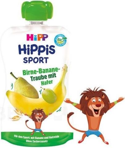 HiPP BIO Sport Hruška-Banán-Bíle hrozno-Oves 120g - obrázek 1