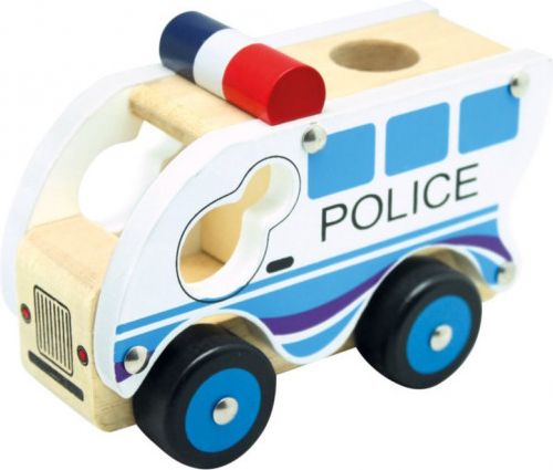 BINO Dřevěné auto Policie - obrázek 1