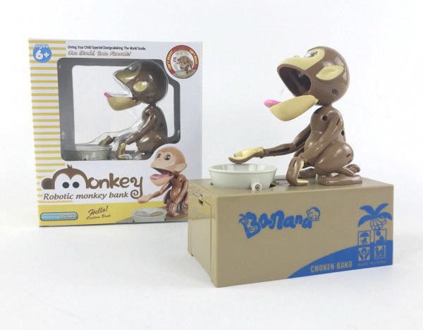 Alltoys Pokladnička opice co hltá penízky - obrázek 1