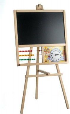 Teddies Tabule stojanová s počítadlem dřevo 45x89 cm - obrázek 1
