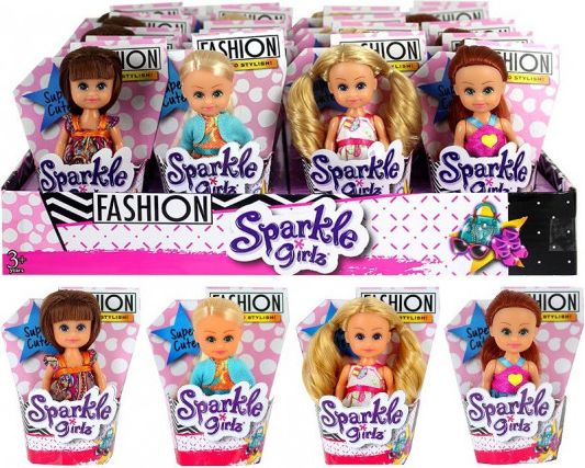 Panenka Sparkle Girlz Fashion malá v kornoutku - obrázek 1