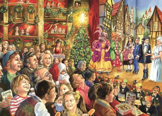 FALCON , JUMBO Puzzle Vánoční pantomima 1000 dílků - obrázek 1