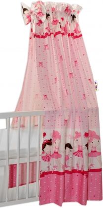 Nebesa z celé látky Princess Baby Nellys - růžová - obrázek 1