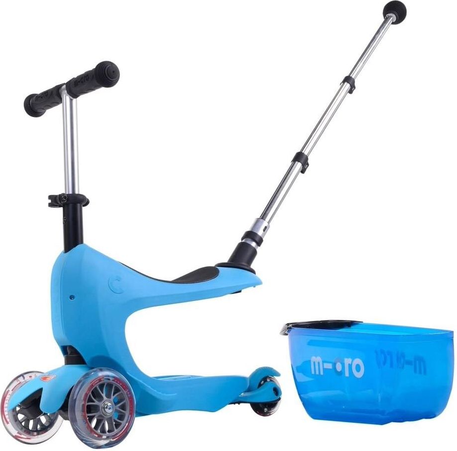 Micro Mini2go Deluxe Plus - modrá (blue) uni - obrázek 1