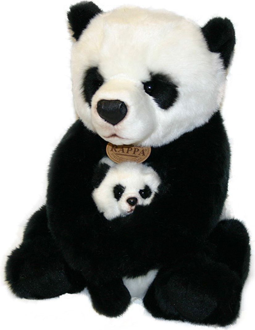 Rappa Plyšová panda s mládětem 27 cm - obrázek 1