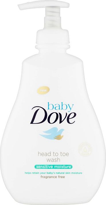 Baby Dove Sensitive Moisture mycí gel na celé tělo i vlásky  400 ml - obrázek 1