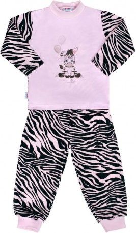 Dětské bavlněné pyžamo New Baby Zebra s balónkem růžové, Růžová, 122 (6-7 let) - obrázek 1