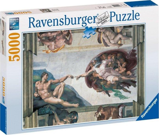 RAVENSBURGER Puzzle Stvoření Adama 5000 dílků - obrázek 2