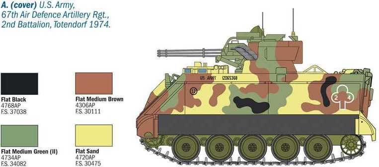 ITALERI Model Kit tank 6560 - M163 VADS (1:35) - obrázek 2