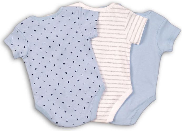 Minoti Body kojenecké s krátkým rukávem 3pack kluk 56 - obrázek 3