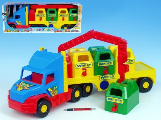 Auto Super Truck popeláři plast 75cm v krabici Wader - obrázek 2