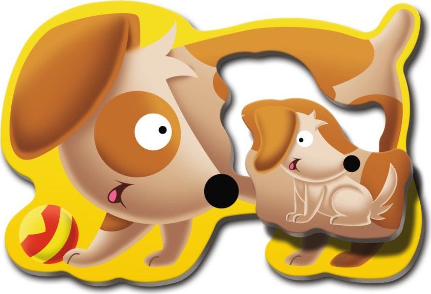 RAVENSBURGER Moje první puzzle Zvířecí maminky s mláďaty 6x2 dílky - obrázek 4