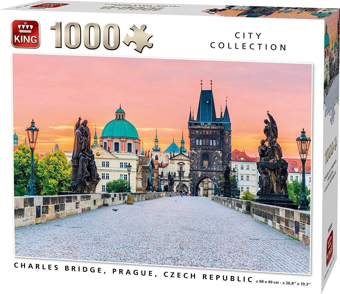 KING Puzzle Karlův most, Česká republika 1000 dílků - obrázek 1