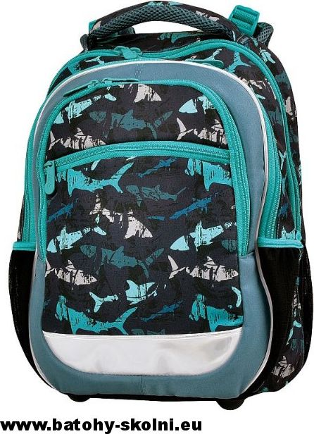 Školní batoh Žralok Shark 3 dílný set Stil - Doprava zdarma - obrázek 2