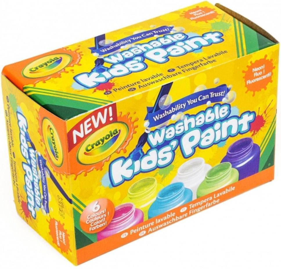 Crayola Neonové temperové barvy 6 ks - obrázek 1