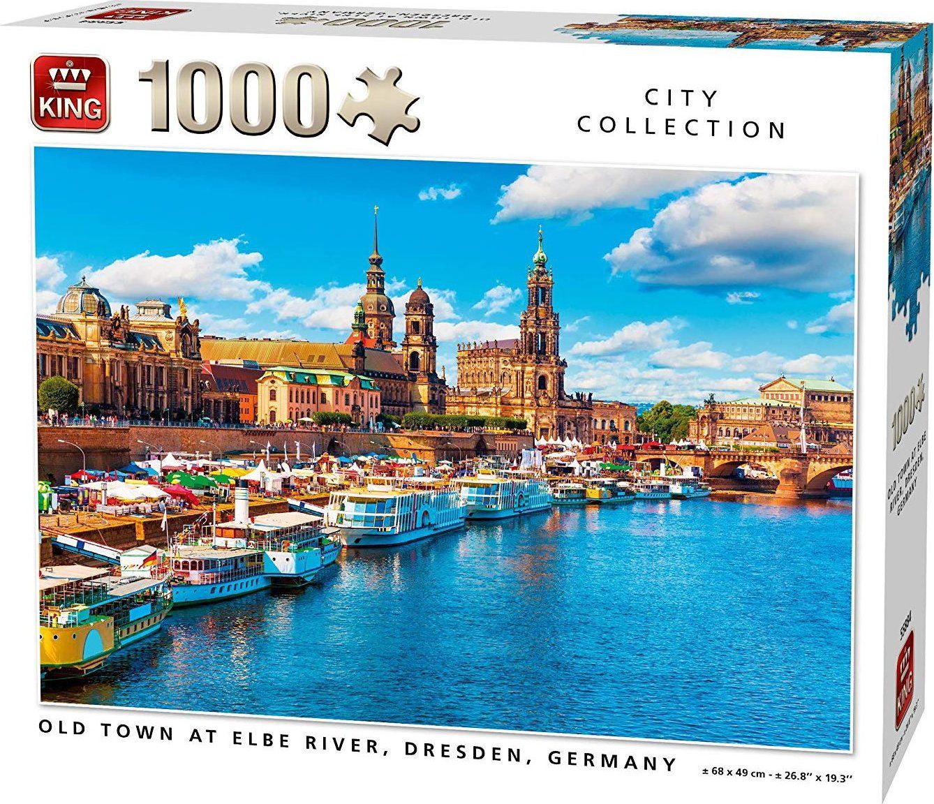 KING Puzzle Drážďany, Německo 1000 dílků - obrázek 1