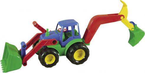 Traktor s radlicí a rypadlem 52cm - obrázek 1