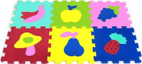SUN TA TOYS Pěnové puzzle Zvířátka se zrcátkem S4 (30x30) - obrázek 1