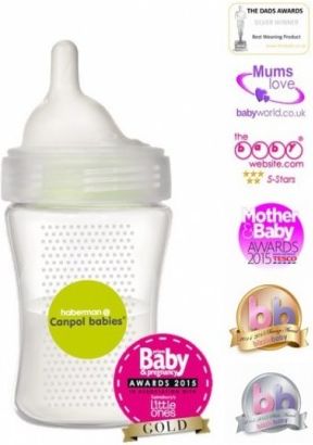 Antikoliková lahvička HABERMAN Canpol Babies - 260 ml - obrázek 1