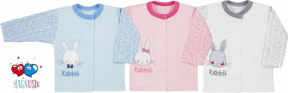 Kojenecký kabátek Koala Rabbit Magnet modrý 62 (3-6m) - obrázek 2