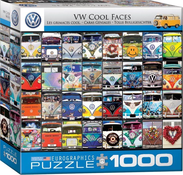 EUROGRAPHICS Puzzle VW Cool Faces 1000 dílků - obrázek 2