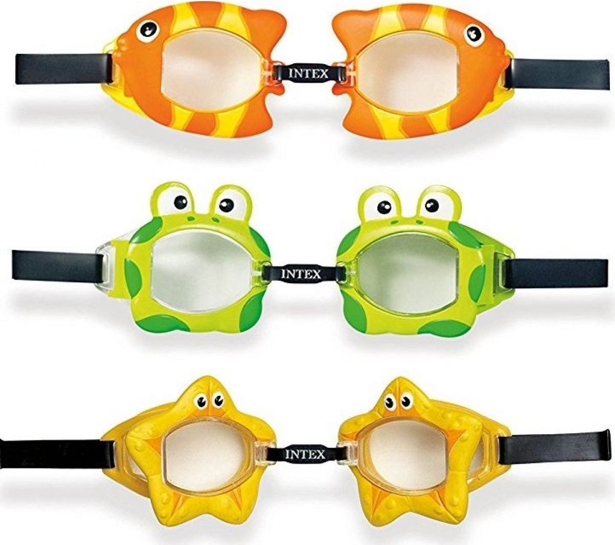 Intex 55603 Plavecké brýle Fun - oranžová - obrázek 1