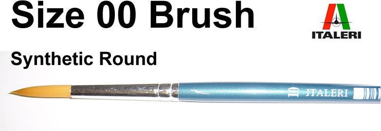 ITALERI Brush Synthetic Round 51202 - kulatý syntetický štětec (velikost 00) - obrázek 1