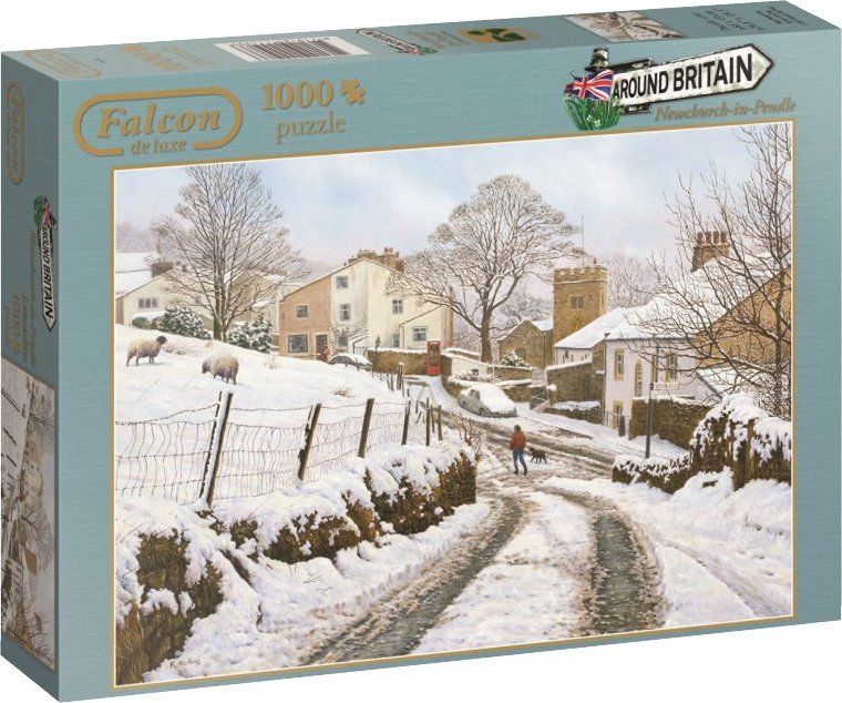 FALCON / JUMBO FALCON , JUMBO Puzzle Zimní Newchurch-in-Pendle, Velká Británie 1000 dílků - obrázek 2