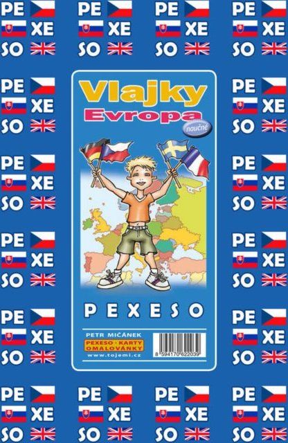 MIČÁNEK Rodinná hra Pexeso: Vlajky Evropy - obrázek 1