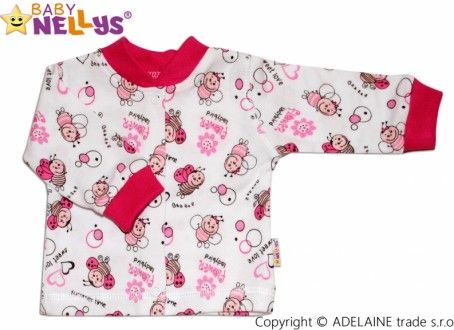 Košilka se zap. uprostřed Baby Nellys ® - BERUŠKA, Velikost koj. oblečení 62 (2-3m) - obrázek 1