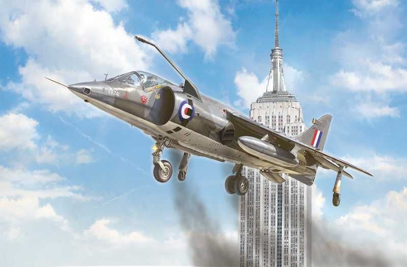 ITALERI Model Kit letadlo 1435 - HARRIER GR.1 Transatlantic Air Race 50th Ann. (1:72) - obrázek 5