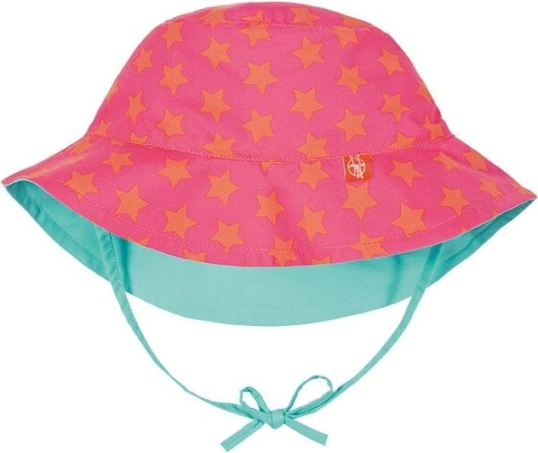 Lassig Sun Protection Bucket Hat - peach stars 48-53 - obrázek 1