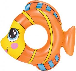 Dětský nafukovací kruh Bestway ve tvaru rybky oranžový, Oranžová - obrázek 1