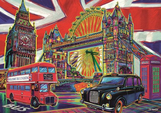 TREFL Puzzle Barvy Londýna 1000 dílků - obrázek 1