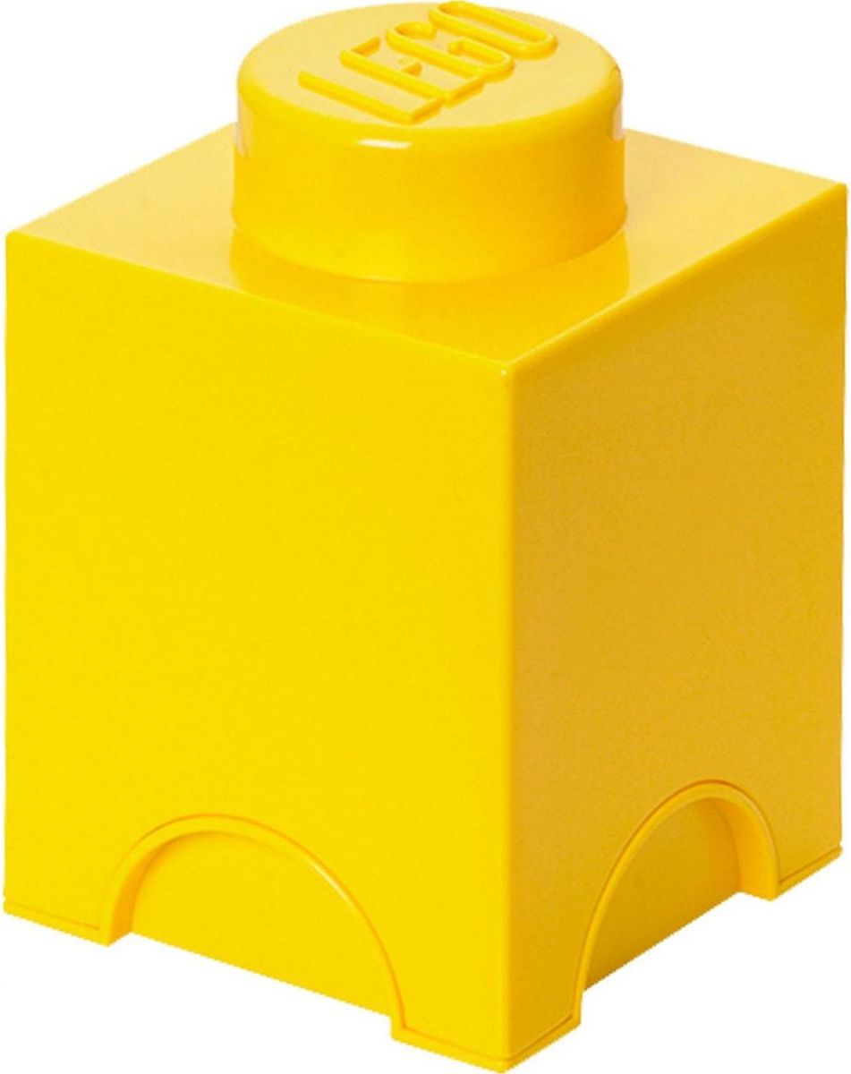 LEGO Úložný box 12,5 x 12,5 x 18 cm Žlutá - obrázek 1