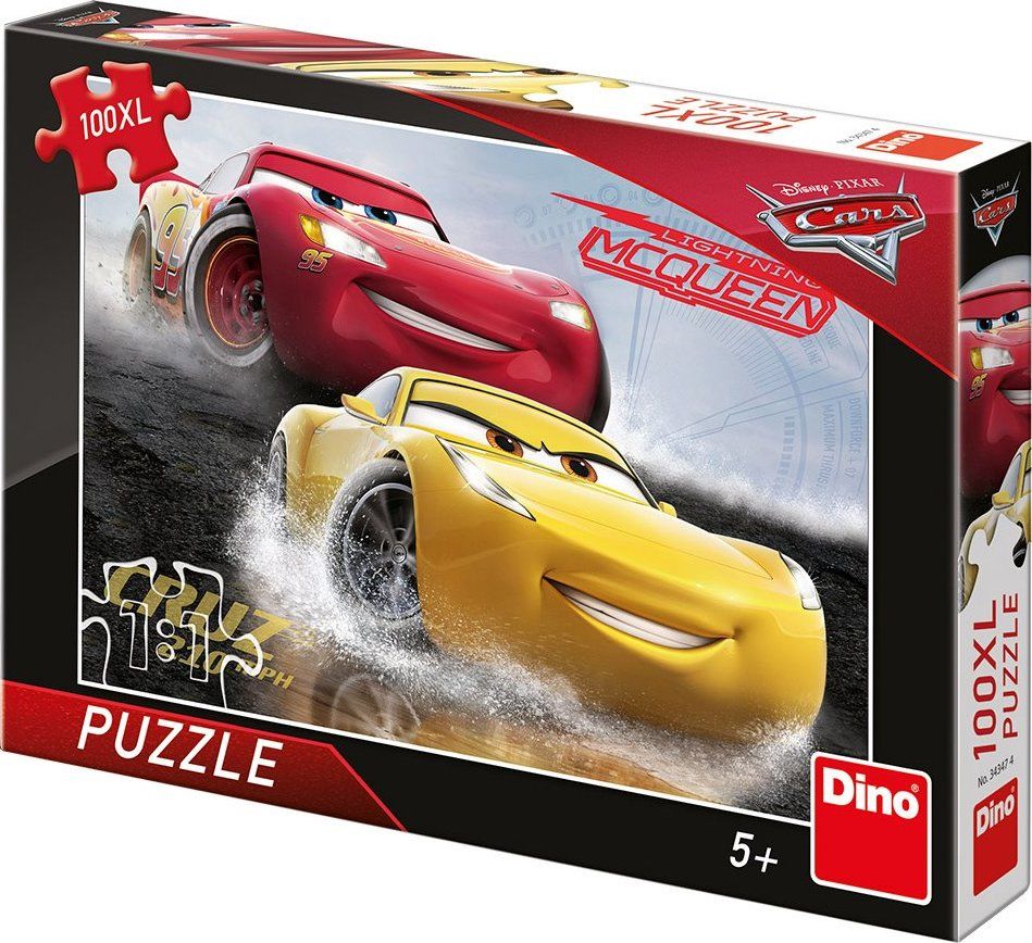DINO Puzzle Auta 3 XL 100 dílků - obrázek 2