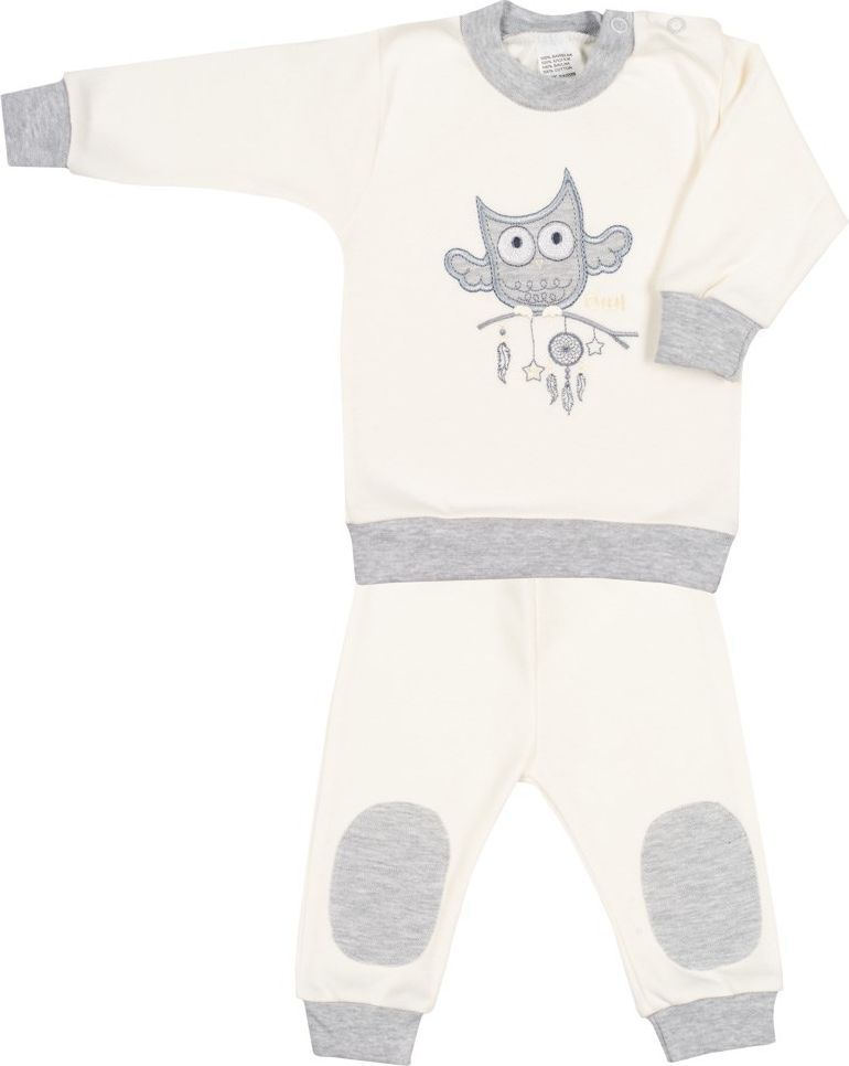 2-dílná kojenecká souprava New Baby Owl béžová 56 (0-3m) - obrázek 1