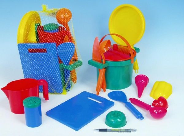 Sada na písek k vaření 14ks v síťce 30x22x20cm 24m+ - obrázek 1