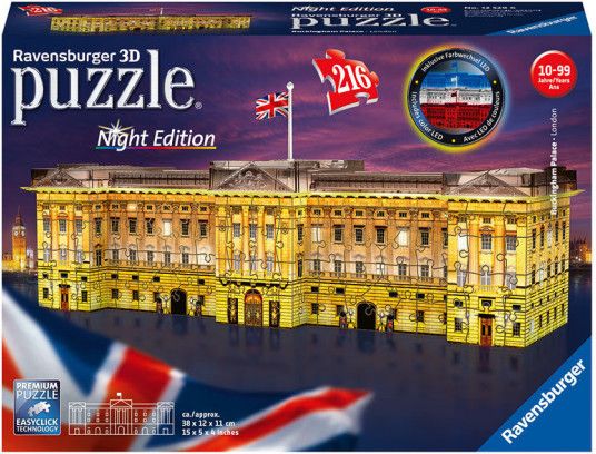 Ravensburger 3D puzzle Svítící Buckinghamský palác 216 ks - obrázek 1
