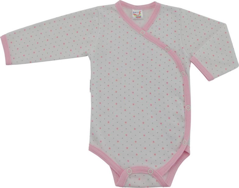 ESITO Body zavinovací hvězdička růžové vel. 56 - obrázek 1