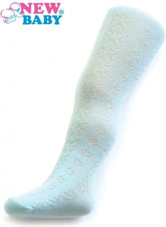 Žakárové punčocháče New Baby tyrkysové, Tyrkysová, 92 (18-24m) - obrázek 1