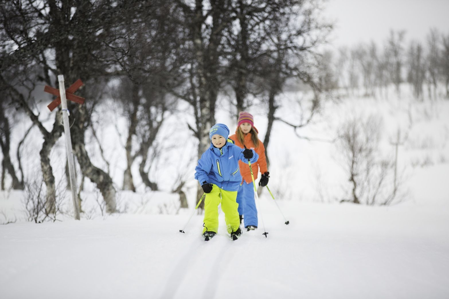 Dětské běžky STIGA Snow Fling 90 cm - černé - obrázek 2