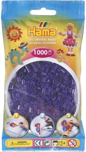 Hama Midi - průhledné fialové korálky 1000 Ks - obrázek 1