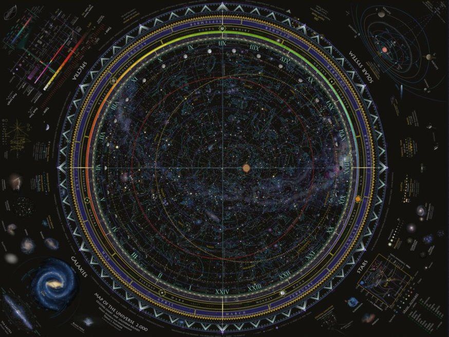 RAVENSBURGER Puzzle Mapa vesmíru 1500 dílků - obrázek 1
