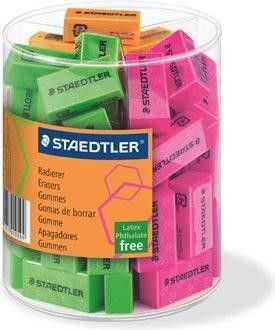 Pryž "Neon", displej, STAEDTLER, různé barvy, displej 60 ks - obrázek 1